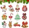12 Pcs Christmas Diamond Painting Kits Christmas Balls Diamond Painting Keychain Hanging Diamond Painting Keychains Ornaments for Crafts Family Decor